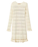 Twin-Set Madreperla Ruffled Hem Knit Dress