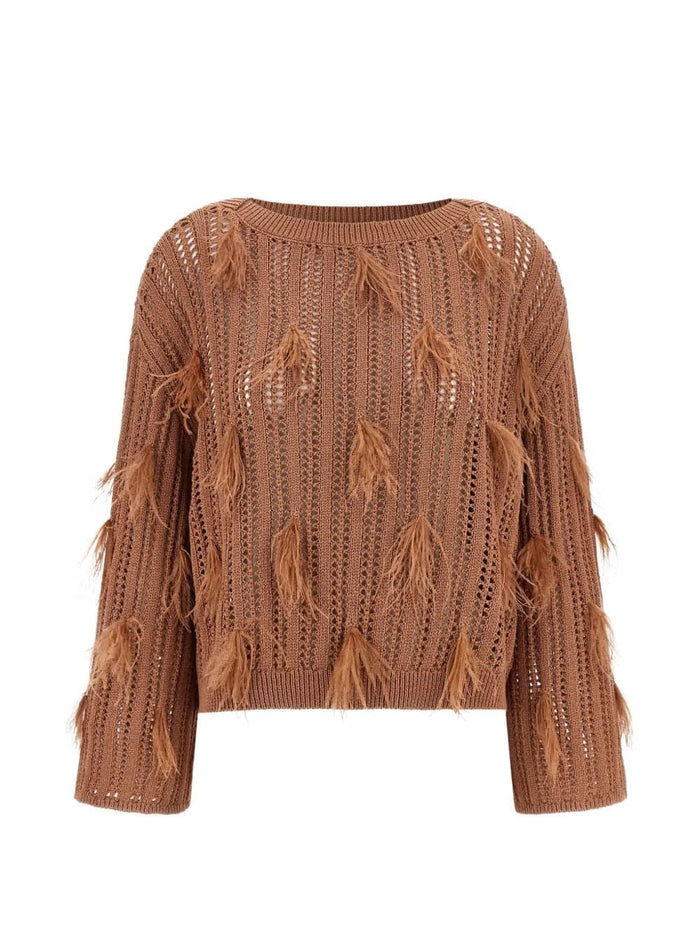 Twin-Set Twinset Perforated Cotton Sweater