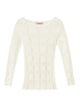 Twin-Set Cream Viscose Polyester Sweater