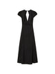 Twin-Set Twinset V-Neck Open-Back Midi Dress