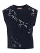 Twin-Set Black Cotton Top