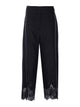 Twin-Set Black Linen Cotton Pants
