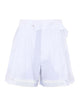 Twin-Set White Cotton Elastane Shorts