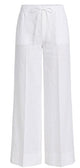 Twin-Set Optical White Cotton Trousers