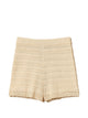 Twin-Set Parchment Beige Cotton Shorts