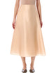 Alberta Ferreti Alberta Ferretti High-Waist Silk Organza Circle Skirt