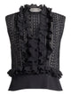 Alberta Ferreti Black Polyester Cotton Top