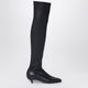 Toteme Day Kneehigh Boots In Black Nappa Leather