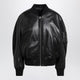The Attico Anja Bomber Jacket In Black Leather