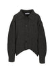 The Attico Dark Gray Virgin Wool Cashmere Sweater