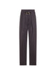The Attico The Attico Trousers In Plum.