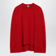 Toteme Red Cashmere Cape Sweater