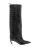 The Attico Dark Brown Lea Boots