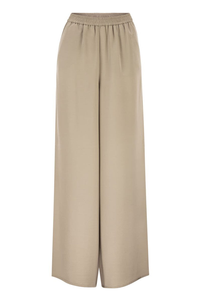 Max Mara Mxmvolonta - Pure Silk Wide-Leg Trousers