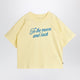 Mini Rodini Yellow T-Shirt With To The Moon And Back Embroidery