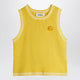 Mini Rodini Yellow Cable Knit Tank Top