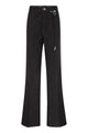 Max Mara Sportmax Spdmanico - Flared Cotton Denim Jeans With Signature Metal Details
