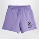 Mini Rodini Purple Shorts With Soccer Ball Embroidery