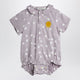 Mini Rodini Purple Bodysuit With Starfall Print