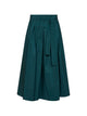 Weekend Max Mara Alpaca Belted Midi Pleated Skirt