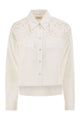 Weekend Max Mara Wkdariano - Pure Cotton Shirt With Broderie Anglaise Embroidery