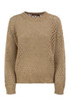 Max Mara Mstgeyser - Openwork Cotton Sweater With Sequins
