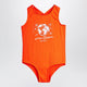 Mini Rodini Red One-Piece Swimsuit With Society Motif
