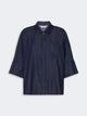 S Max Mara Stmrugiada - Lightweight Denim Shirt With Short Sleeves