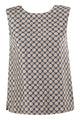 S Max Mara Stmtimetop - Reversible Printed Silk Top