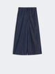 S Max Mara Stmjour - Wide-Leg Cotton Denim Trousers With Drawstring Waist