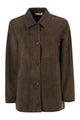 S Max Mara Smmgocce - Suede Shirt With Silk Lining