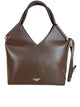 Twin-Set Brown Polyurethane Tote Bag