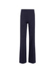 Twin-Set Black Viscose Pantalone Wide Leg Pants