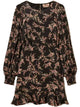 Twin-Set Black Viscose Abito Midi Dress