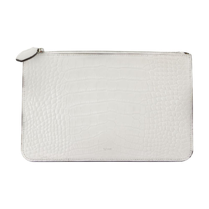 Toteme Threefold Clutch - - Leather - White