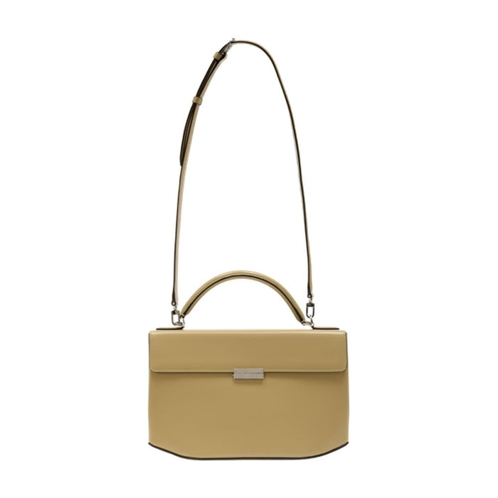 Toteme Box Top Handle Purse - - Leather - Beige