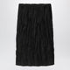 Toteme Black Crinkled Linen Skirt