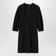 Toteme Cotton Dress With Balloon Sleeves In Black
