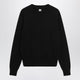 Toteme Black Cotton Crew Neck Jumper