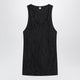 Toteme Black Crinkled Cotton Tank Top