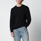 Roberto Collina Black Wool Crew-Neck Sweater