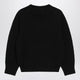 Toteme Oversized Crewneck Sweater In Black Cotton
