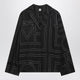 Toteme Black Silk Monogram Shirt