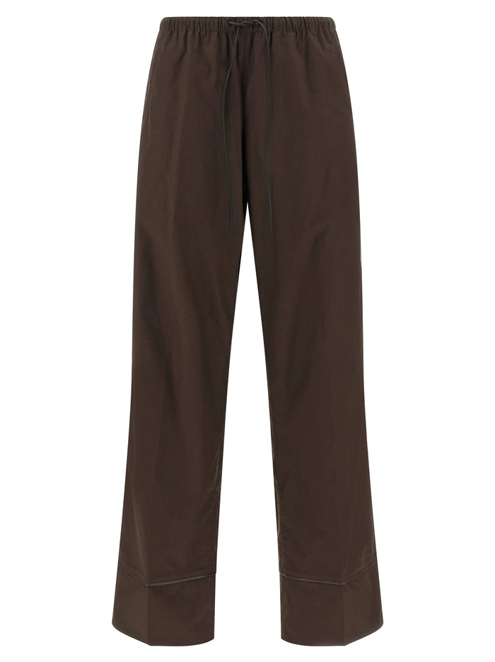 Yves Salomon Leather Insert Pants