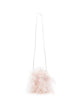 Yves Salomon Ostrich Turkey Lamb Silk Bag