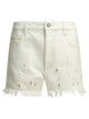 Isabel Marant Aecia White Cotton Five-Pocket Shorts