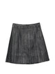 Yves Salomon Black Lamb Viscose Polytrephthal Skirt