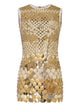 Paco Rabanne Gold Polyester Steel Dress