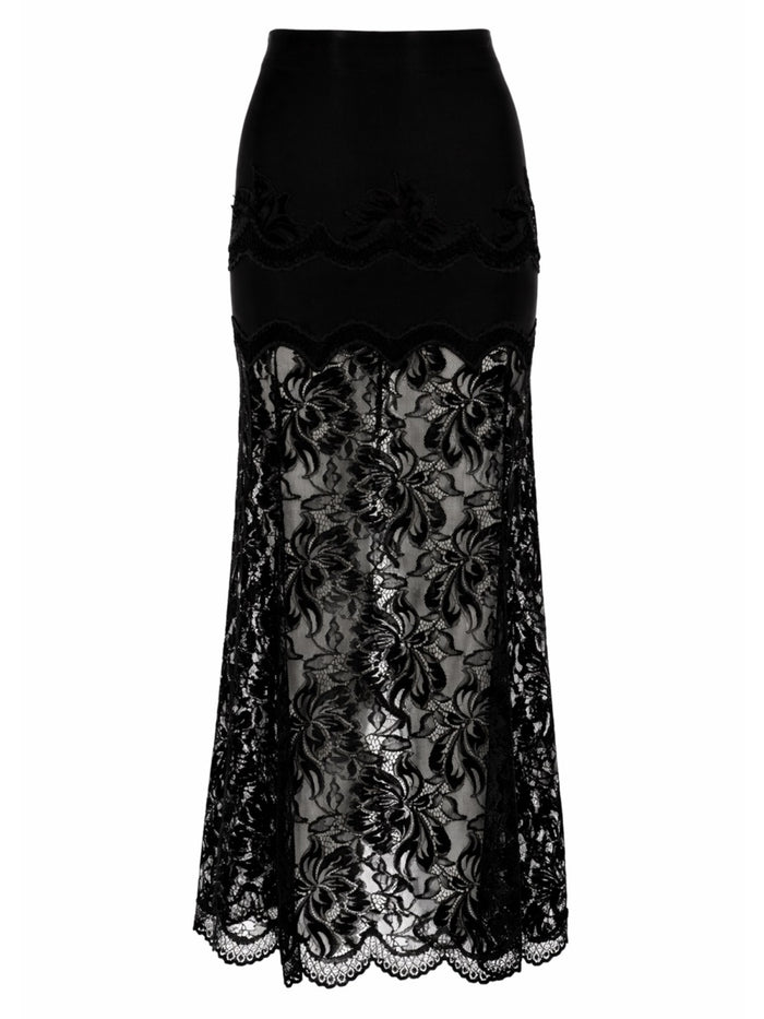 Paco Rabanne Gonna Midi In Pizzo