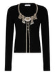 Paco Rabanne Black Viscose Polyamide Sweater Cardigan